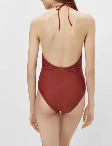 Costum de baie Pieces, maro, M