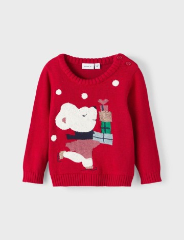 
						Pulover Name It, rosu, 2-4 LUNI