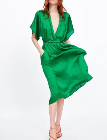 Rochie Zara, verde, XS