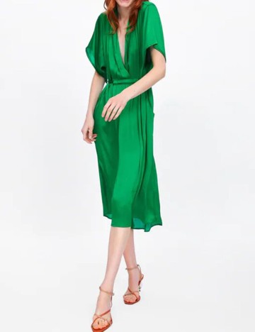 Rochie Zara, verde, XS