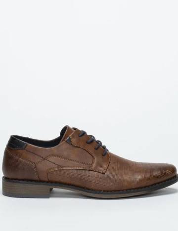 Pantofi Checker by Bristol, maro, 45 Maro