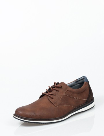 Pantofi Checker by Bristol, maro, 43