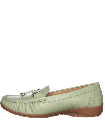 Mocasini Ladyflex, verde opalin, 37 Verde