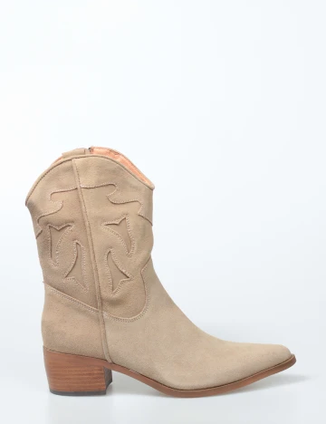 Botine Excellent, bej, 41 Crem