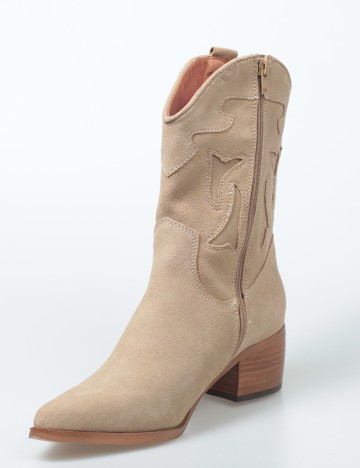 Botine Excellent, bej, 41