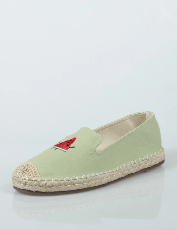Espadrile 2BIZZY, verde, 38