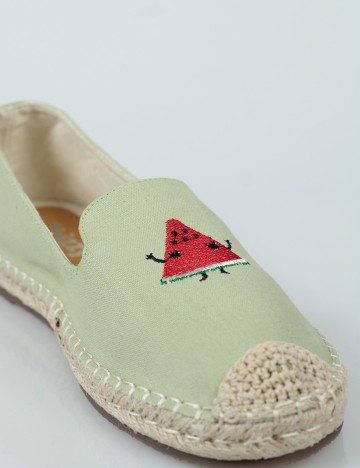 Espadrile 2BIZZY, verde, 38
