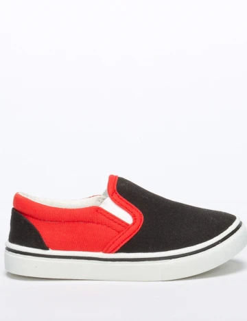 Espadrile No Compromise, negru/rosu, 34