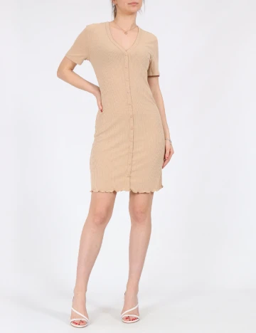 Rochie scurta Vero Moda, maro, S