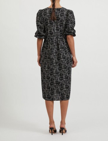 Rochie medie Vila, negru, 38