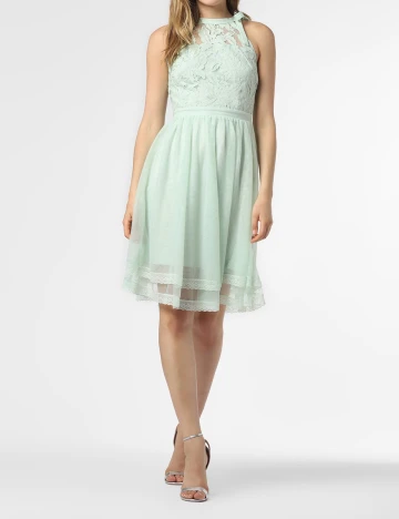 Rochie scurta Vila, verde, 42