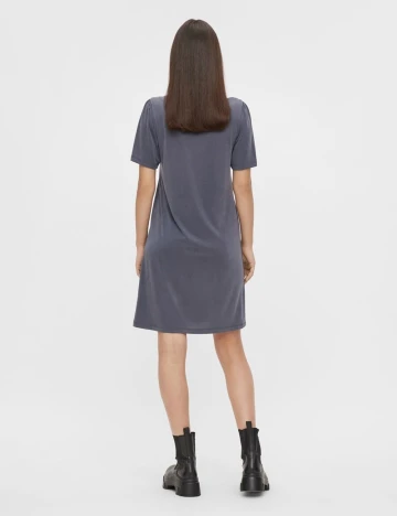 Rochie scurta Pieces, gri