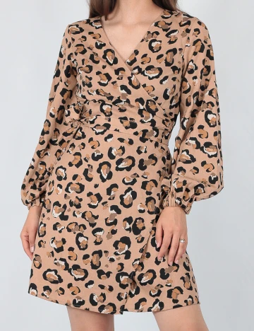 Rochie scurta Vero Moda, maro, S