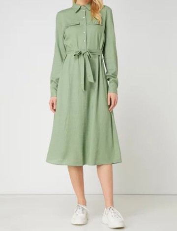 Rochie medie Vila, verde, 34