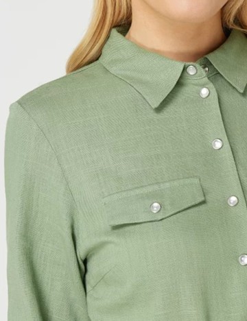 Rochie medie Vila, verde, 34
