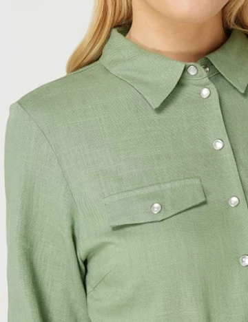 Rochie medie Vila, verde, 34