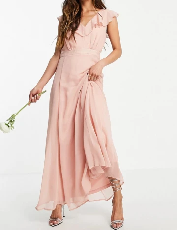 Rochie lunga Vila, roz, 38 Roz