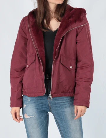 Geaca Only, visiniu, S Mov