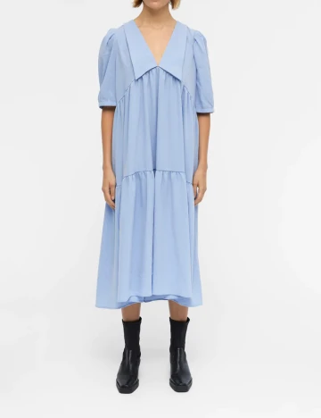 Rochie medie Object, bleu, 42 Albastru