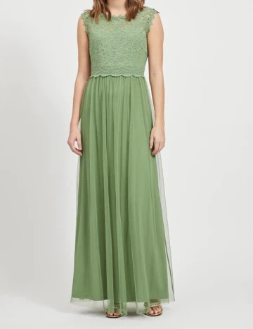 Rochie Lunga Vila, verde, 40 Verde