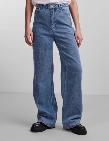 Blugi Pieces, albastru