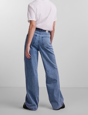 Blugi Pieces, albastru