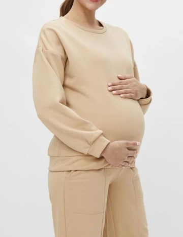 Bluza PIECES MATERNITY, maro, XS