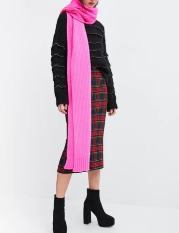 Fusta Zara, rosu, XS