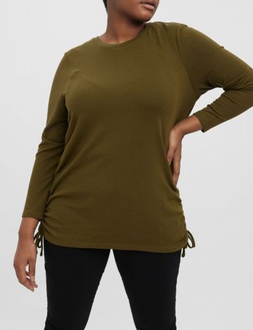 Bluza Vero Moda Curve, kaki, M-46/48
