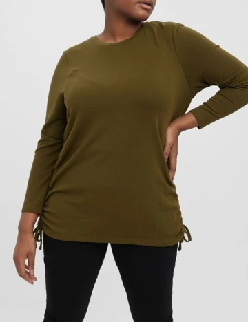Bluza Vero Moda Curve, kaki, M-46/48