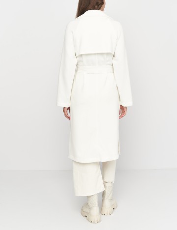 Palton Stradivarius, alb, M