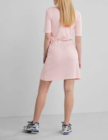 Rochie Scurta Pieces, roz pal, S