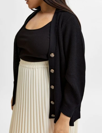 Cardigan Selected Femme, negru, 46 Negru