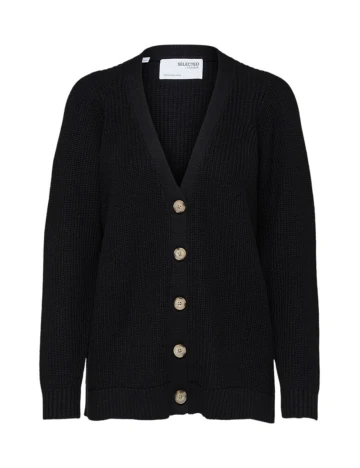 Cardigan Selected Femme, negru, 46 Negru