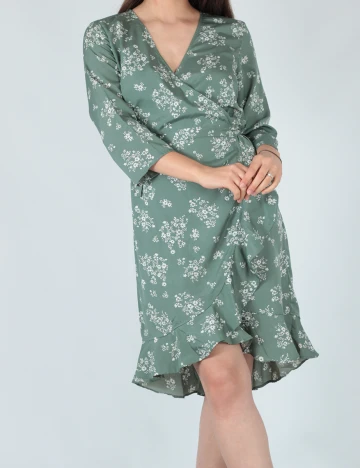 Rochie scurta Vero Moda, verde, M Verde
