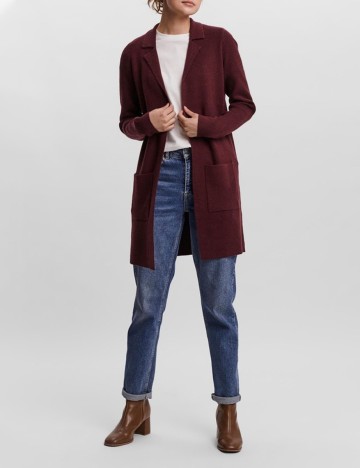 Cardigan Vero Moda, grena, M