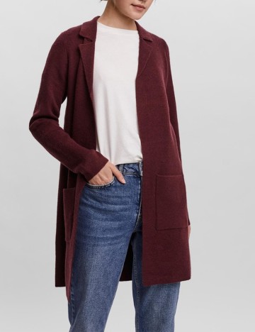 Cardigan Vero Moda, grena, M