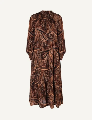 Rochie medie Vila, maro, 40