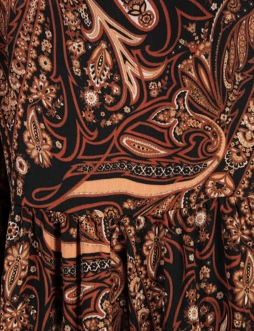 Rochie medie Vila, maro, 40