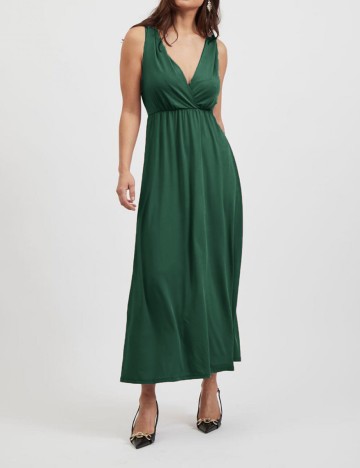 Rochie Lunga Vila, verde, M