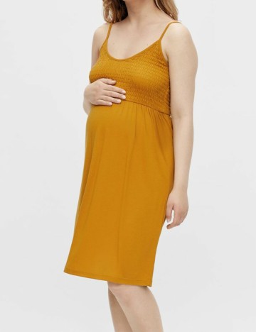 
						Rochie scurta Mamalicious, mustar, S