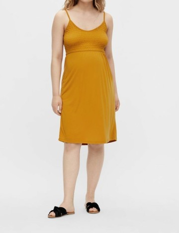 Rochie scurta Mamalicious, mustar, S