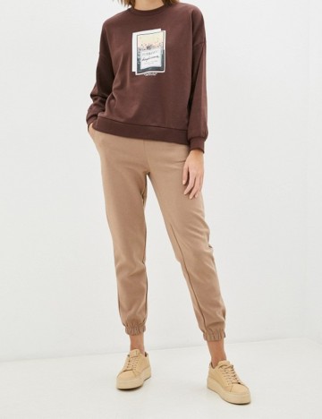 Pantaloni Jacqueline de Yong, maro, XL