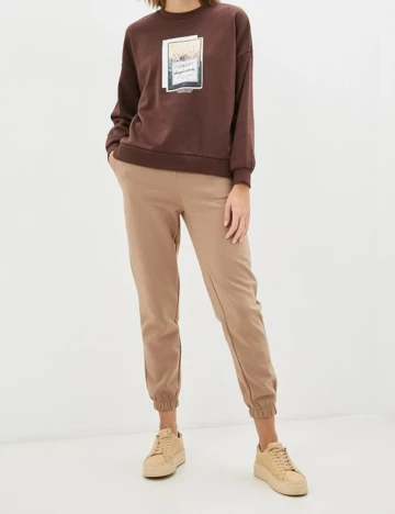 Pantaloni Jacqueline de Yong, maro, XL