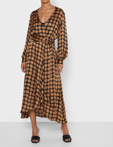 Rochie medie Mango, maro, M