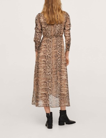 Rochie medie Mango, imprimeu sarpe, XL