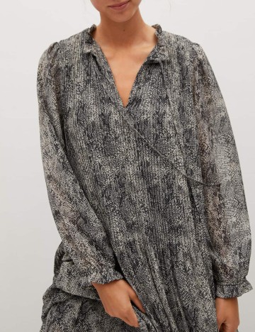 Rochie medie Mango, gri, S
