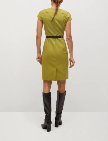 Rochie Scurta Mango, verde oliv, XL Verde
