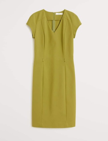 Rochie Scurta Mango, verde oliv, XL