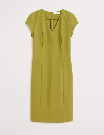Rochie Scurta Mango, verde oliv, XL Verde